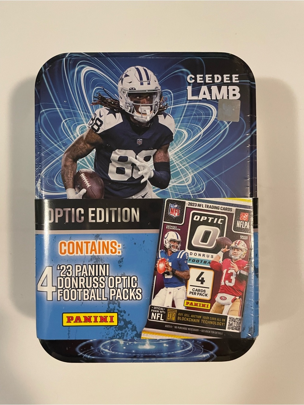 2023 Panini Donruss Optic Football Collector Tin Dallas Cowboys CeeDee Lamb